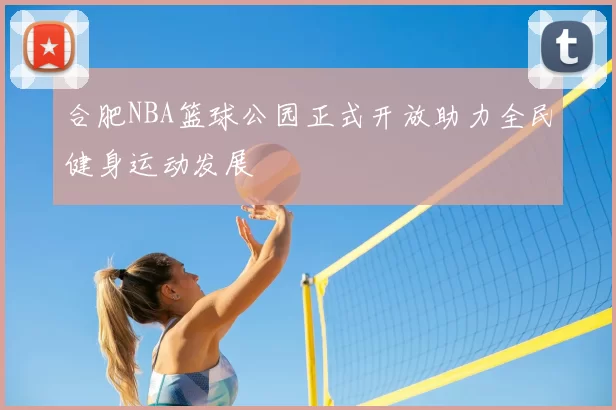 合肥NBA篮球公园正式开放助力全民健身运动发展