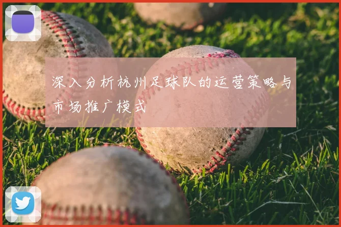 深入分析杭州足球队的运营策略与市场推广模式
