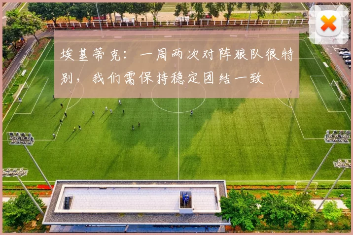 埃基蒂克：一周两次对阵狼队很特别，我们需保持稳定团结一致